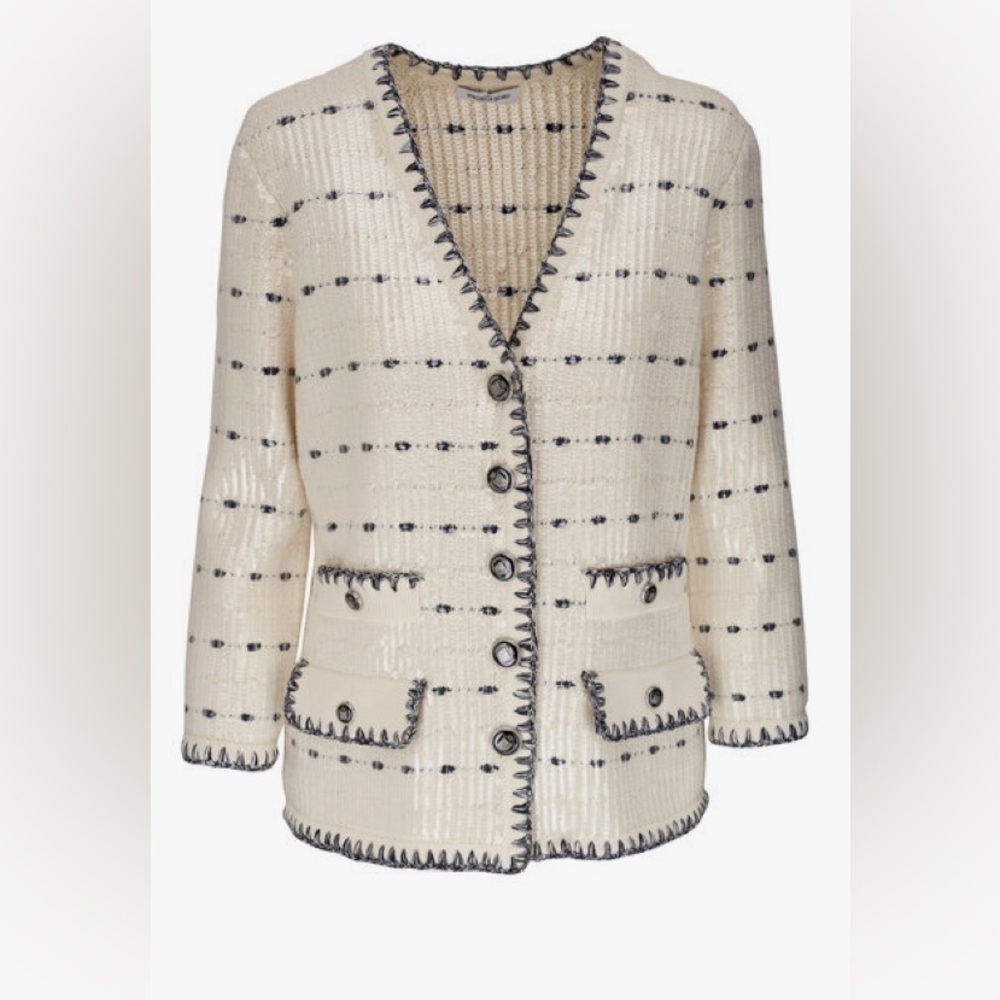 Veronica Beard Ceriani Sequin Knit Jacket